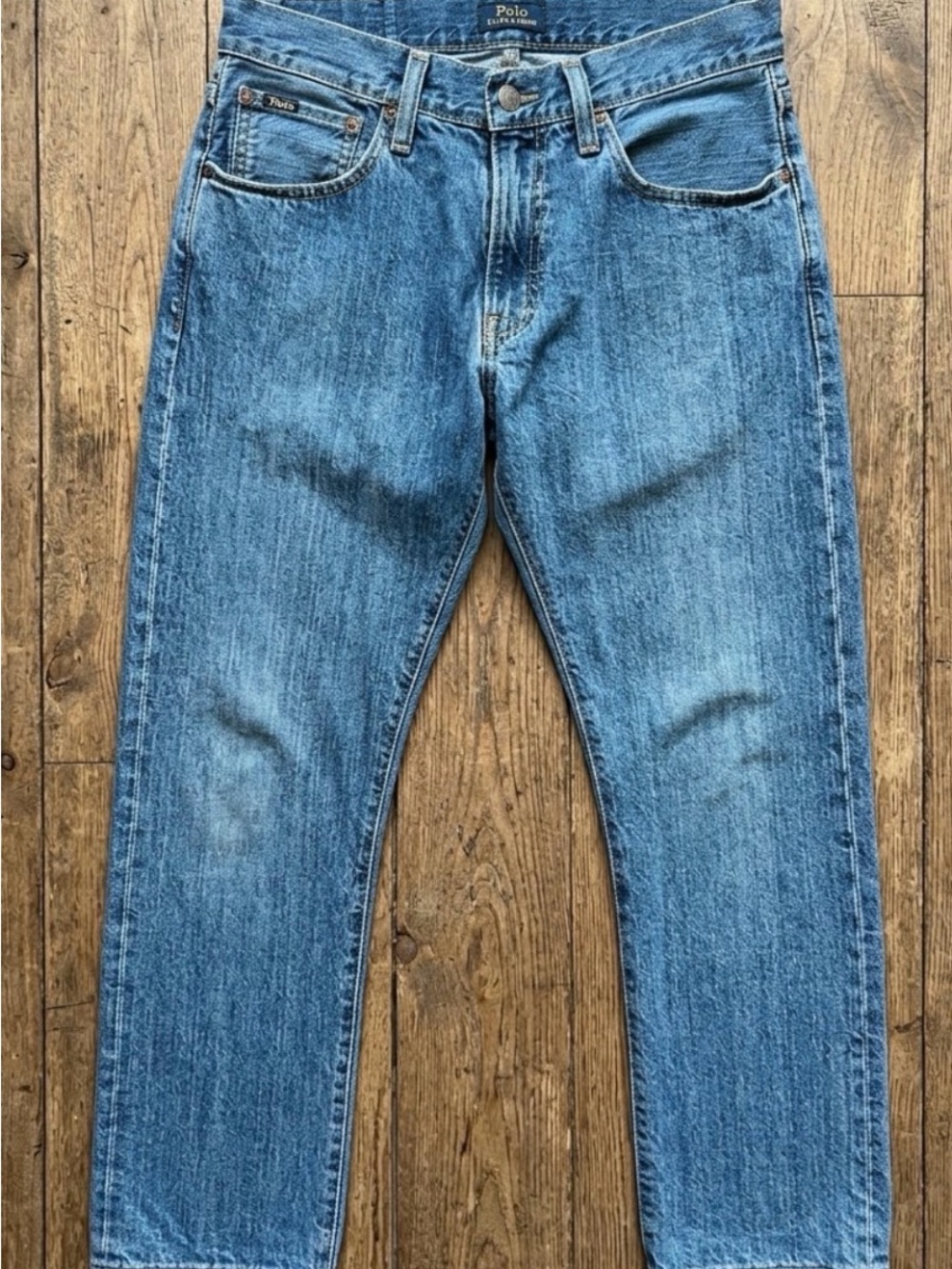 Ralph Lauren Polo Men's 29 x 30 Classic Hampton relaxed Straight Blue Jeans pant